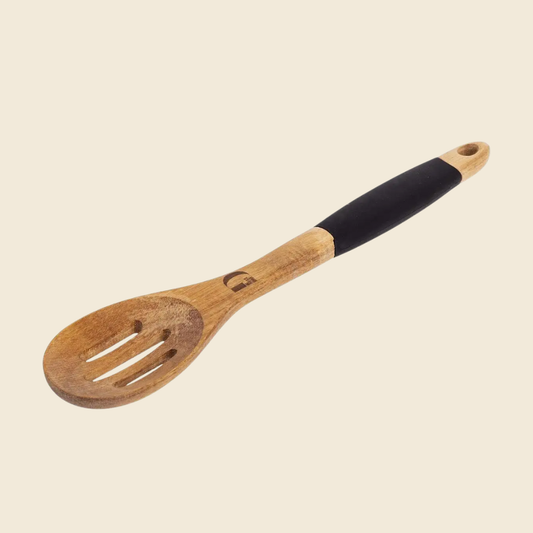 Acacia Wood Slotted Spoon