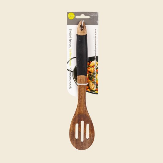 Acacia Wood Slotted Spoon