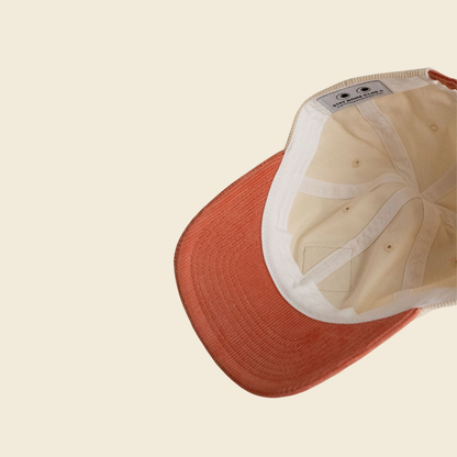 "Flower Ball" Patched Corduroy Dad Hat