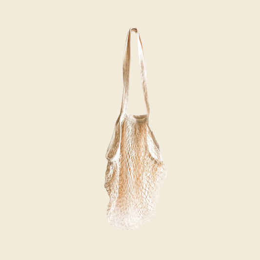 Cotton Mesh Tote with Long Handle