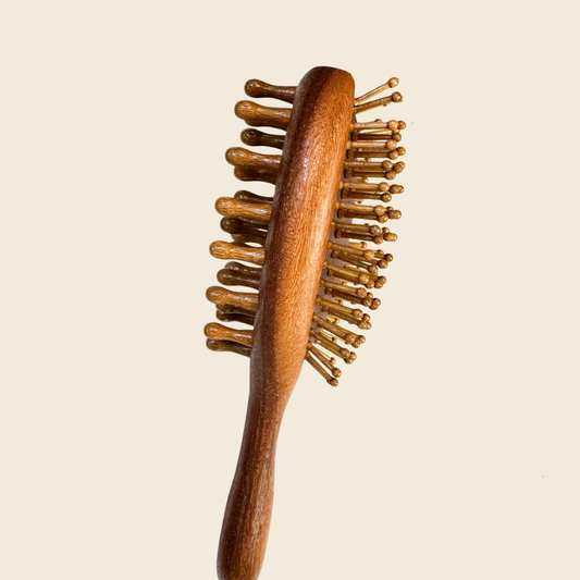 Sandalwood Hair Brush and Scalp Massager