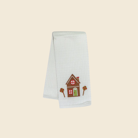 Gingerbread House Tea Towel