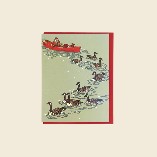Christmas Canoe Trip Card