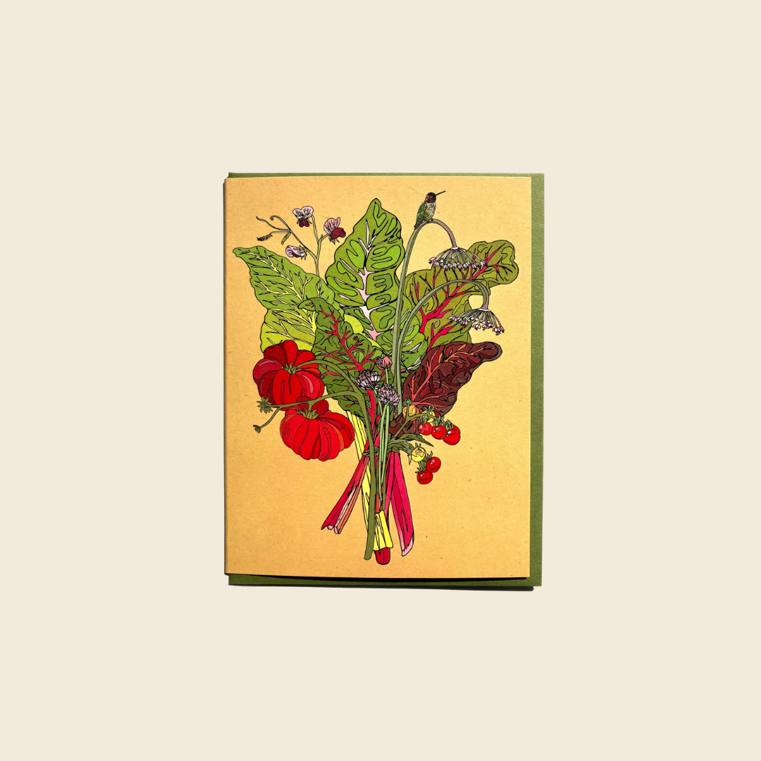 Summer Veggie Bouquet Card
