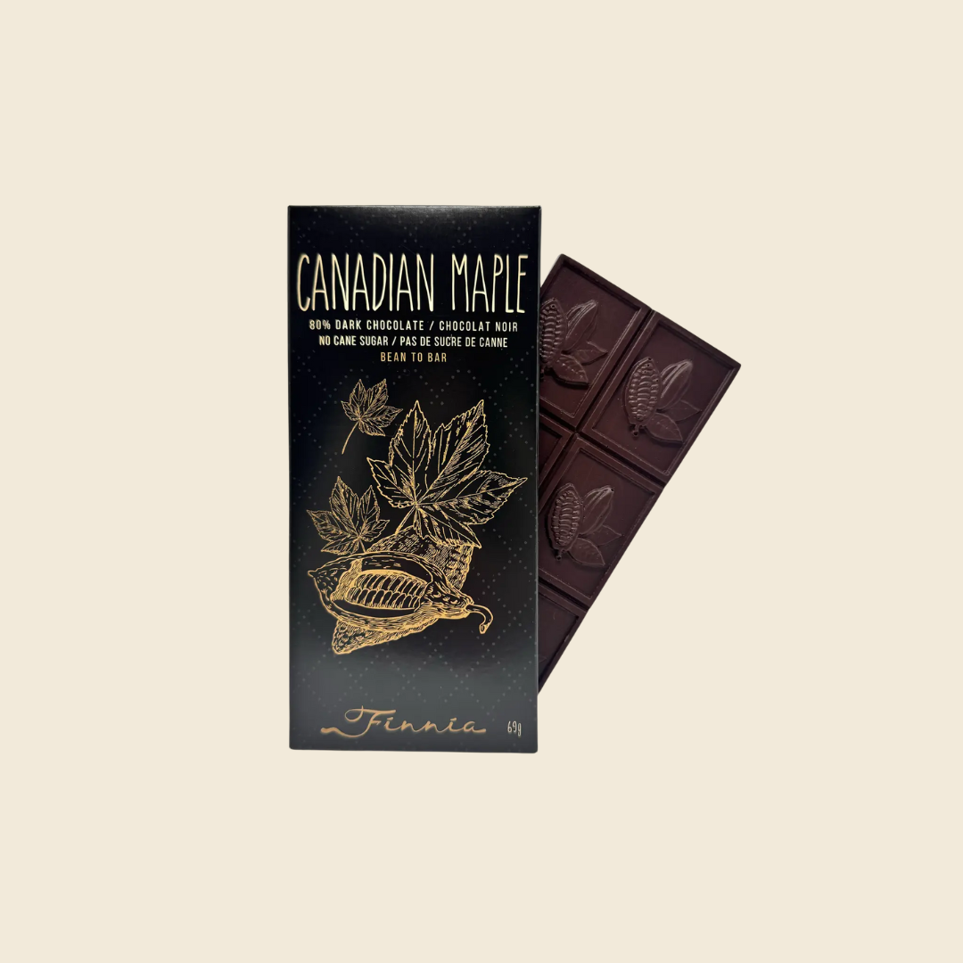 Canadian Maple 80% Dark Chocolate Bar