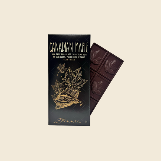 Canadian Maple 80% Dark Chocolate Bar