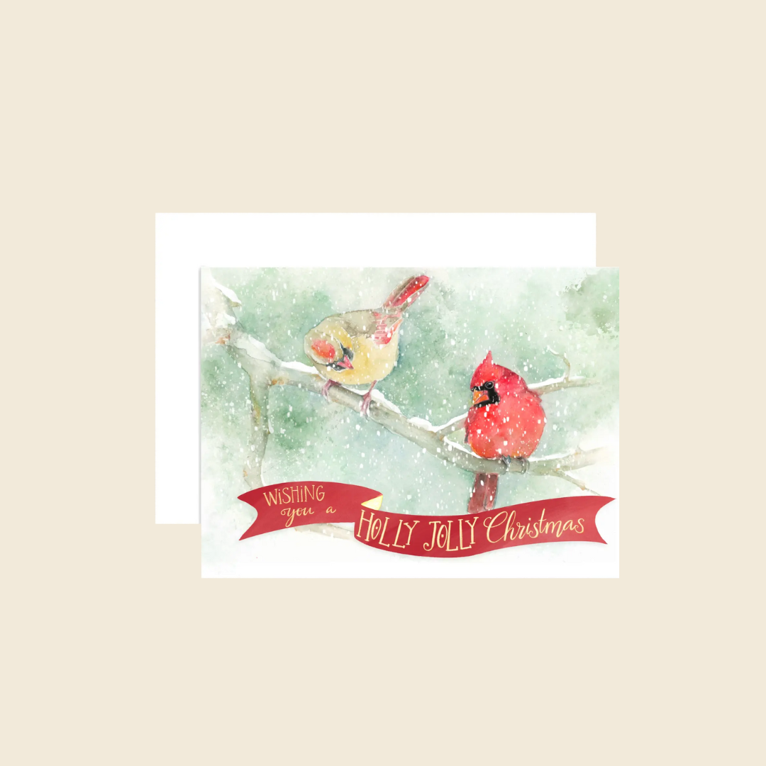 Holly Jolly Cardinals Card