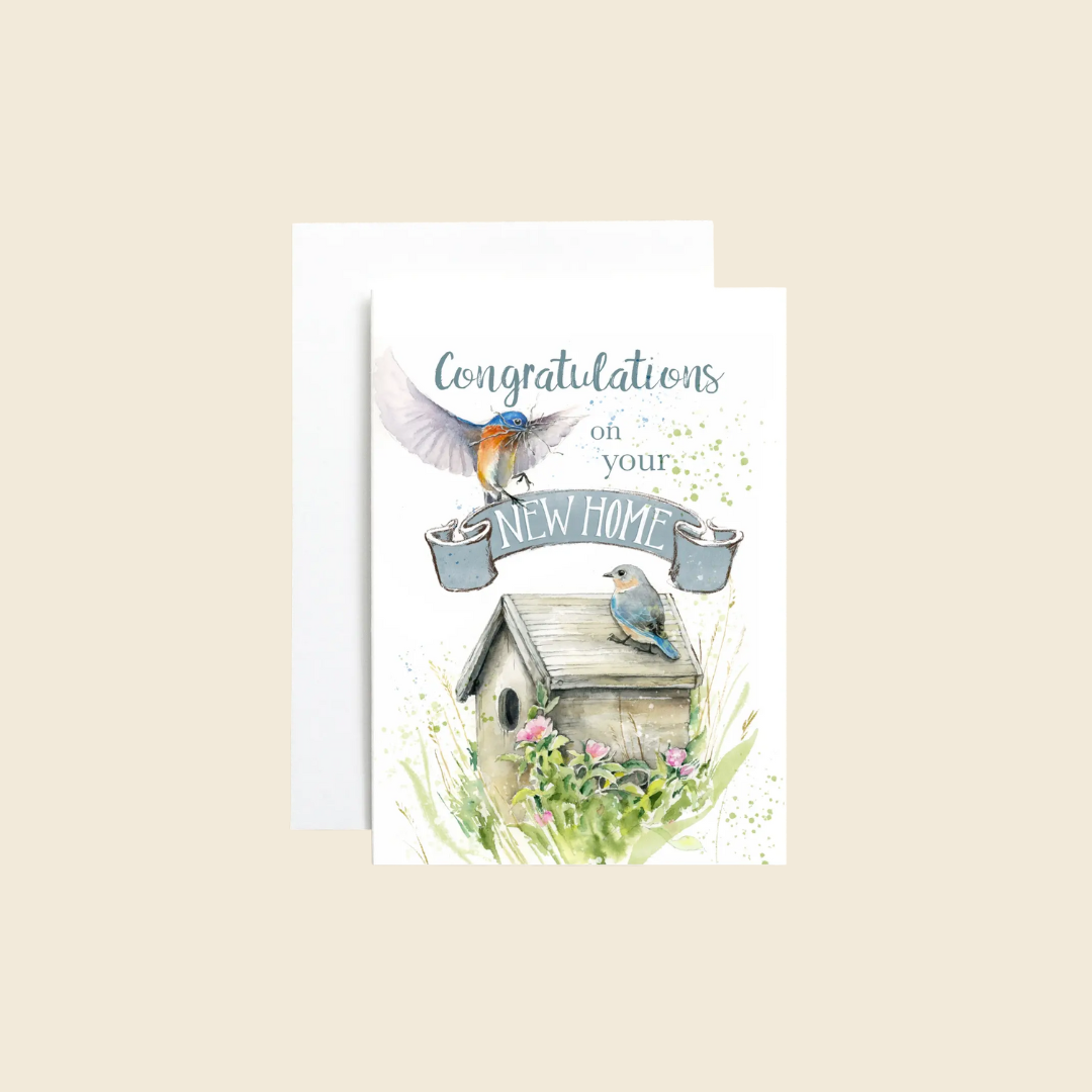 New Home Bluebirds Card