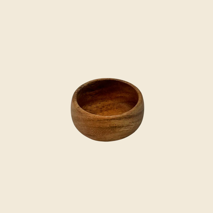 Wooden Candle or Dipping Bowl