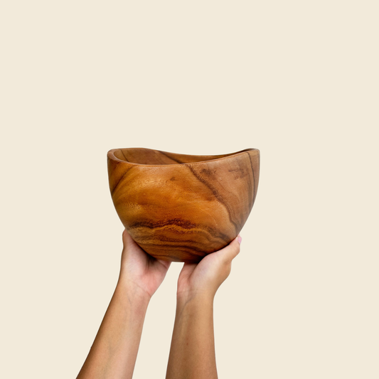 Medium Acacia Wood Salad Bowl