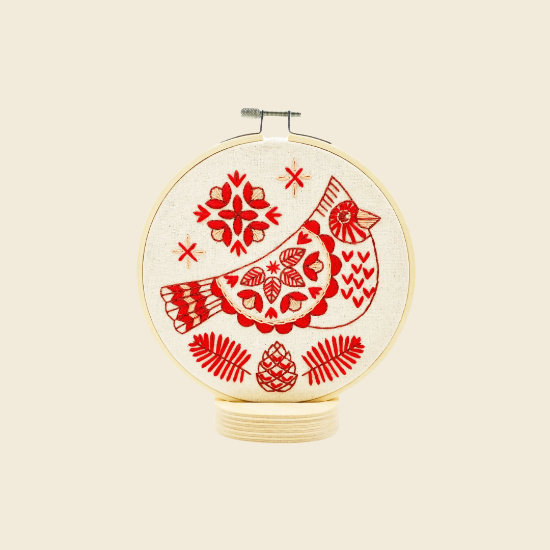 Cardinal Complete Embroidery Kit