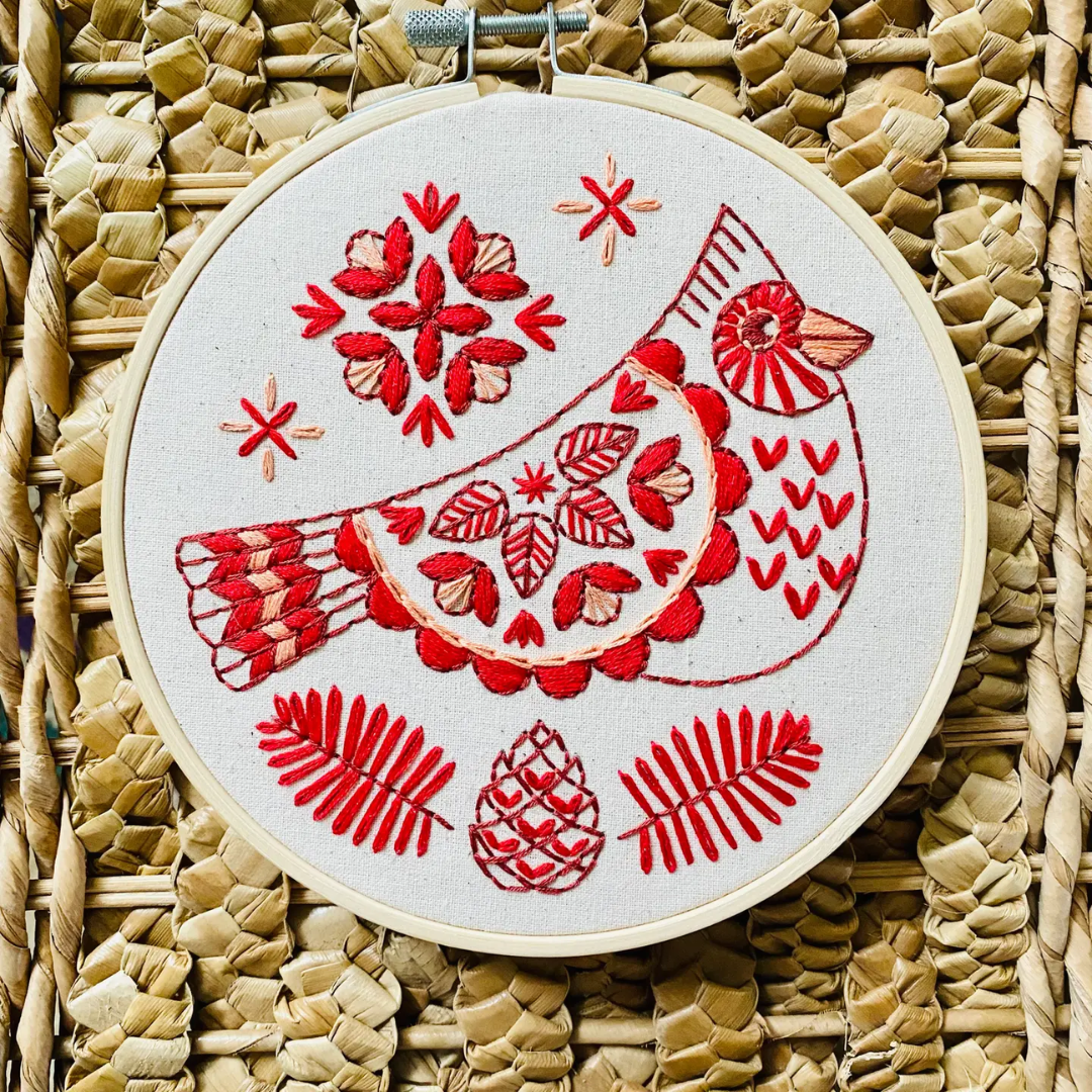 Cardinal Complete Embroidery Kit