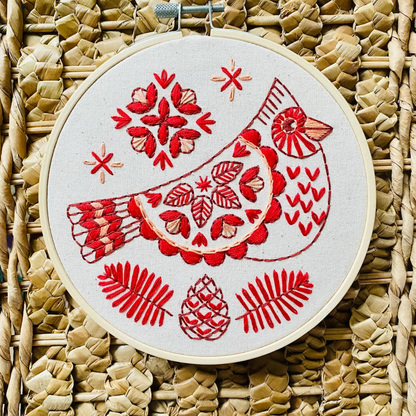 Cardinal Complete Embroidery Kit