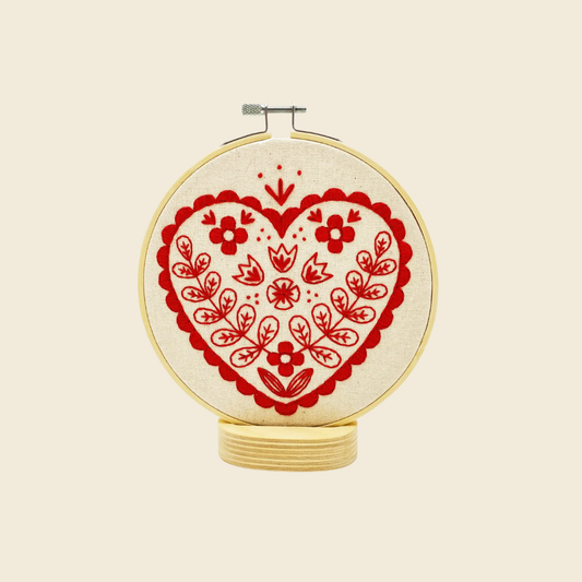Nordic Heart Complete Embroidery Kit