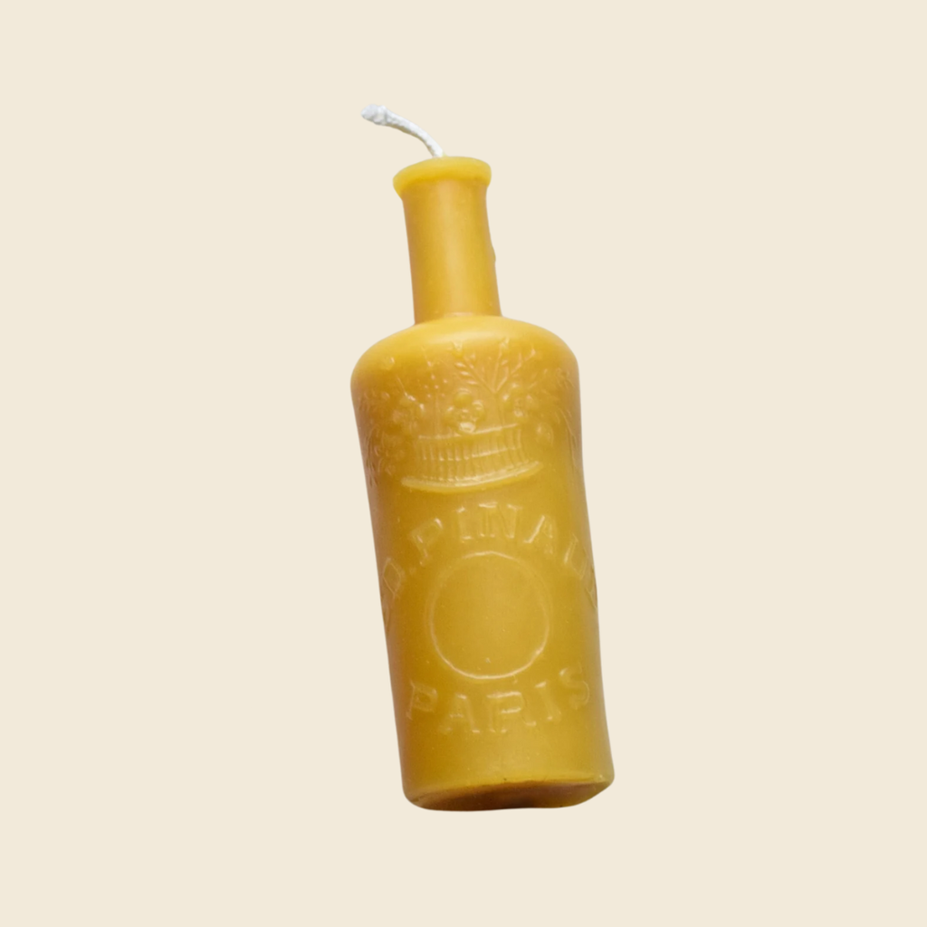Paris Perfume Bottle Beeswax Candle