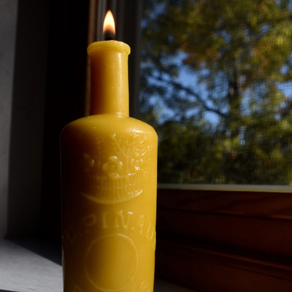 Paris Perfume Bottle Beeswax Candle
