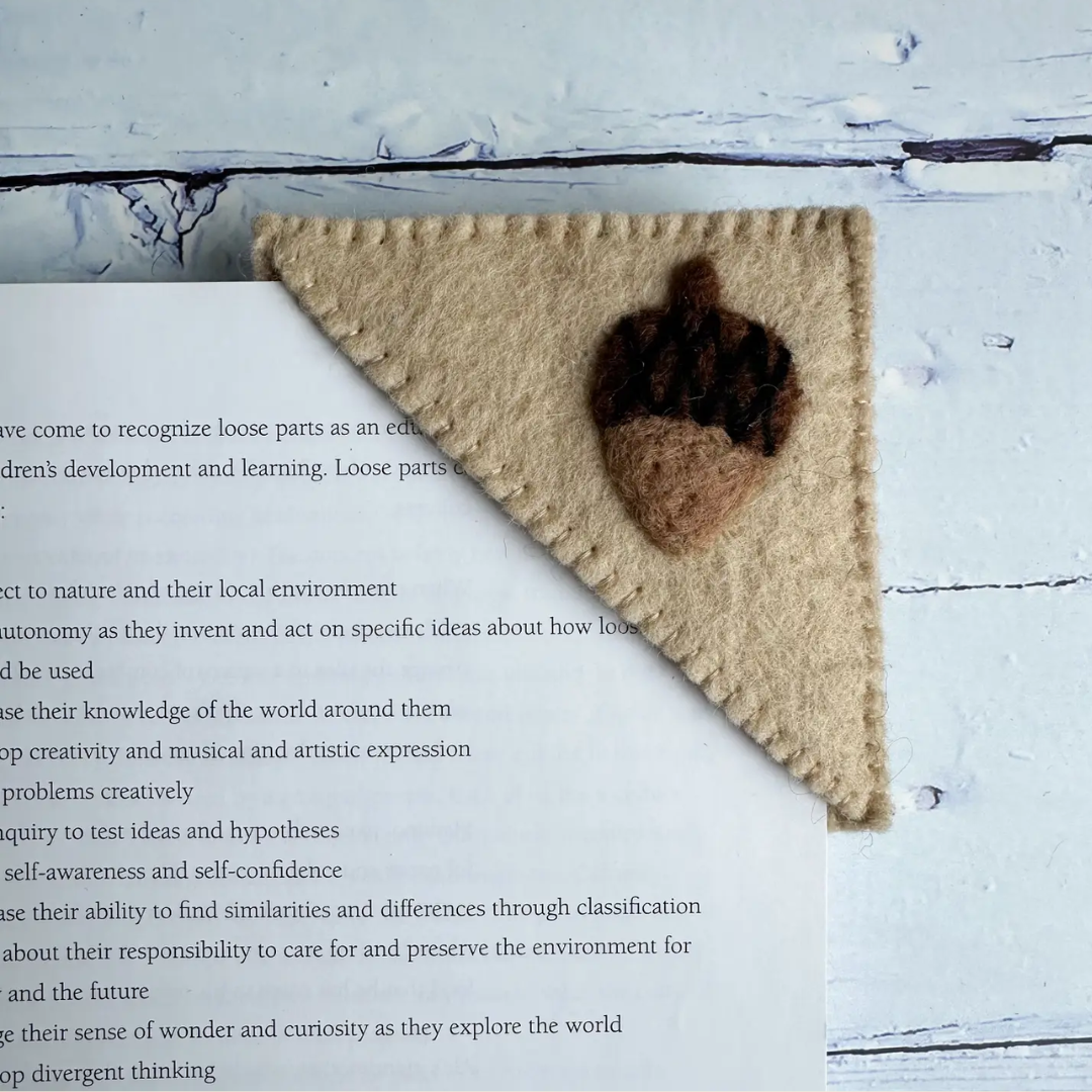 Felt Acorn Bookmark