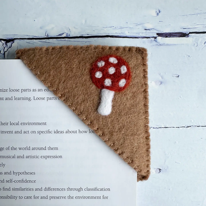 Felt Mushroom Bookmark