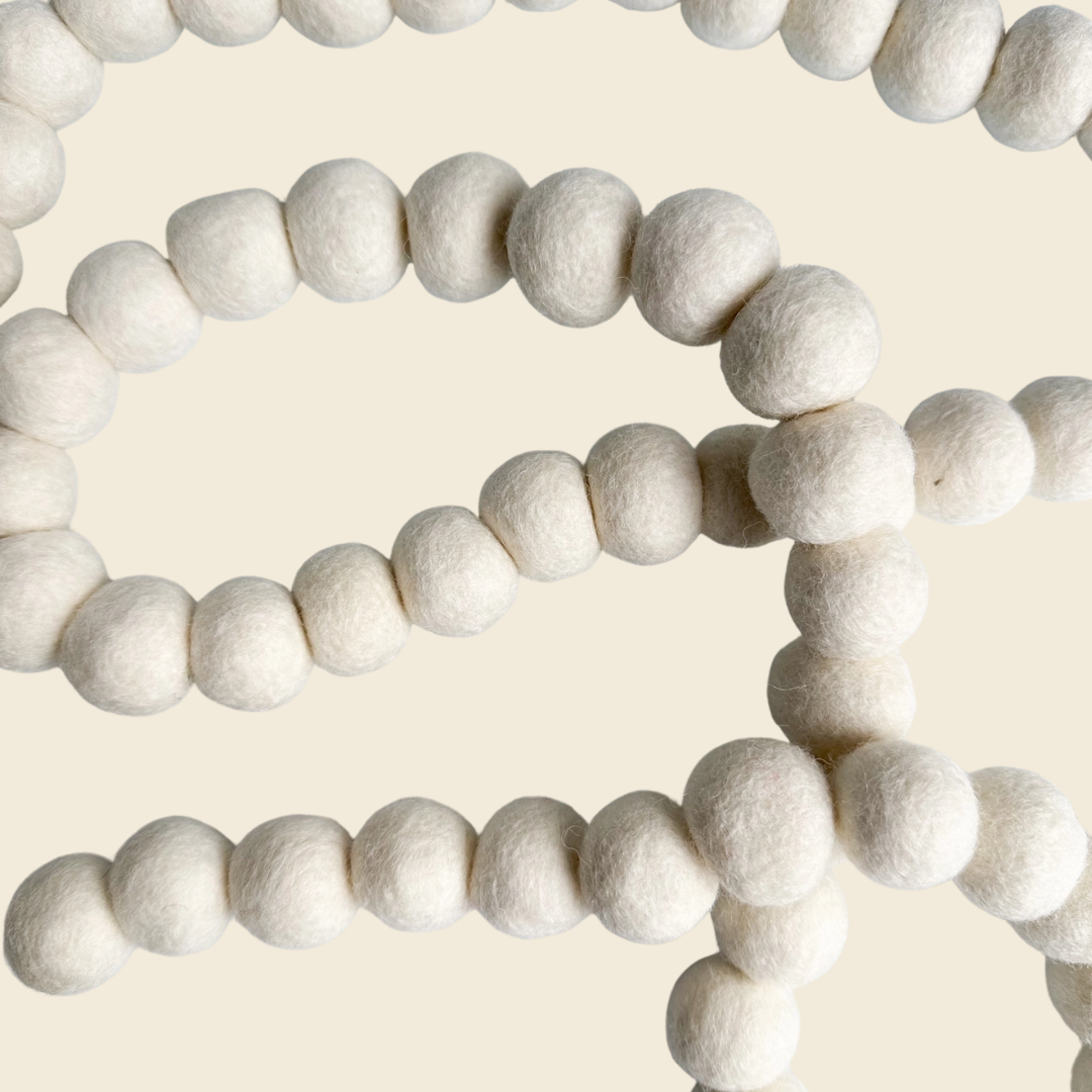 Snowball Felt Garland