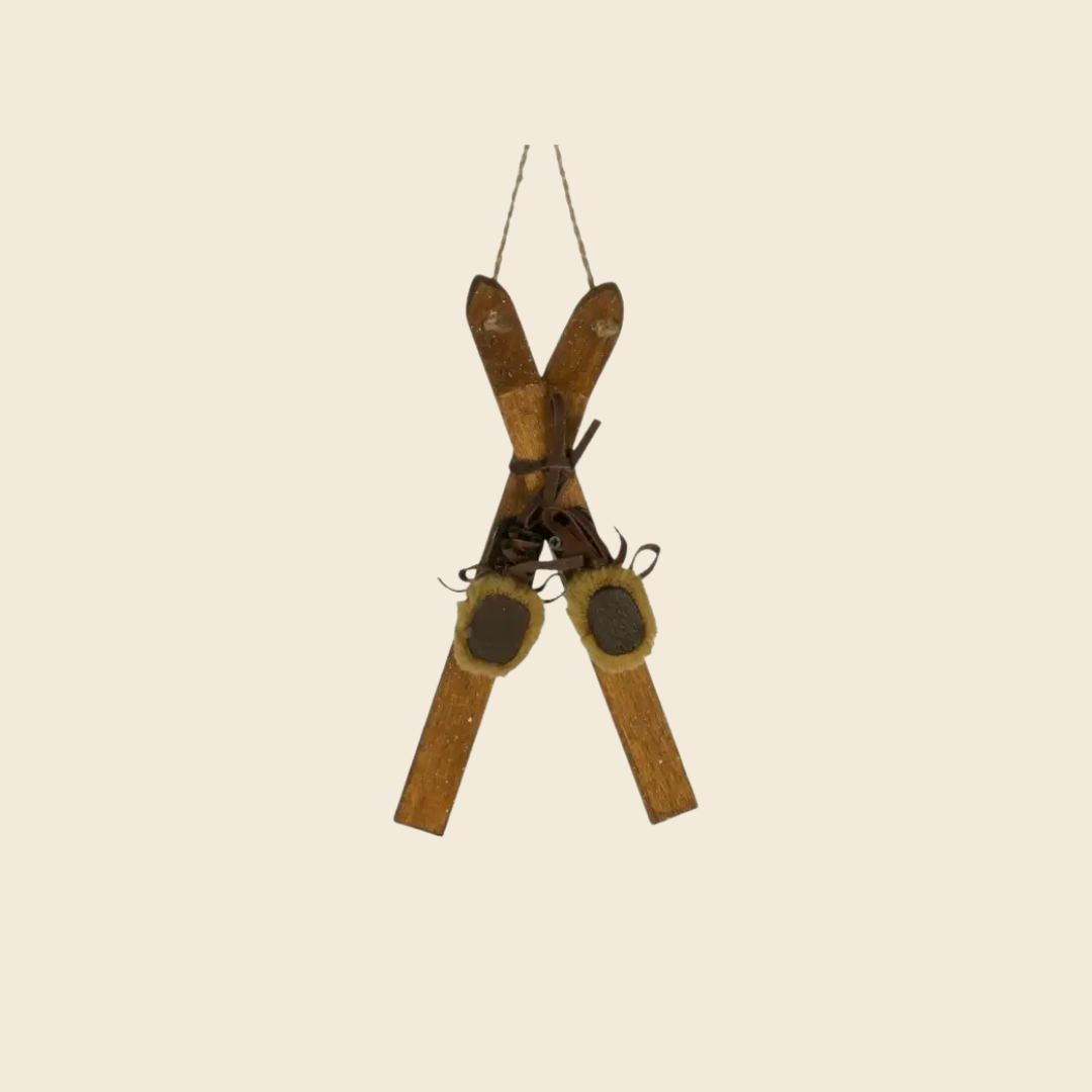 Vintage Skis Ornament