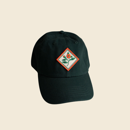 "Bloom" Patch Green Hat