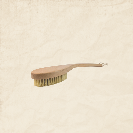 Long Handle Wooden Sisal Dry Body Brush